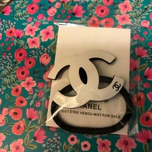 Chanel hair tie vip gift brand new